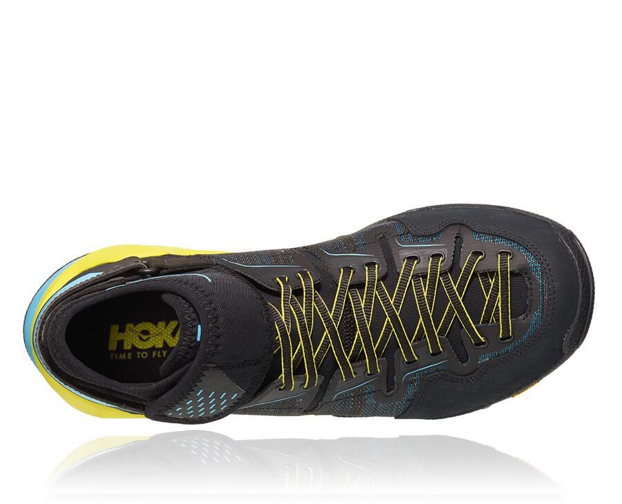 Tenis Trail Hoka One One Masculino Pretas/Azuis - Arkali - 943-TDAOEL